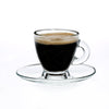 Helena Espresso Cups with Saucers, Set of 6 - CRYSTALIA GLASS